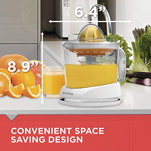 BLACK+DECKER 32oz Electric Citrus Juicer, CJ625, Pressure Activated, Adjustable Pulp Control, Dishwasher-Safe