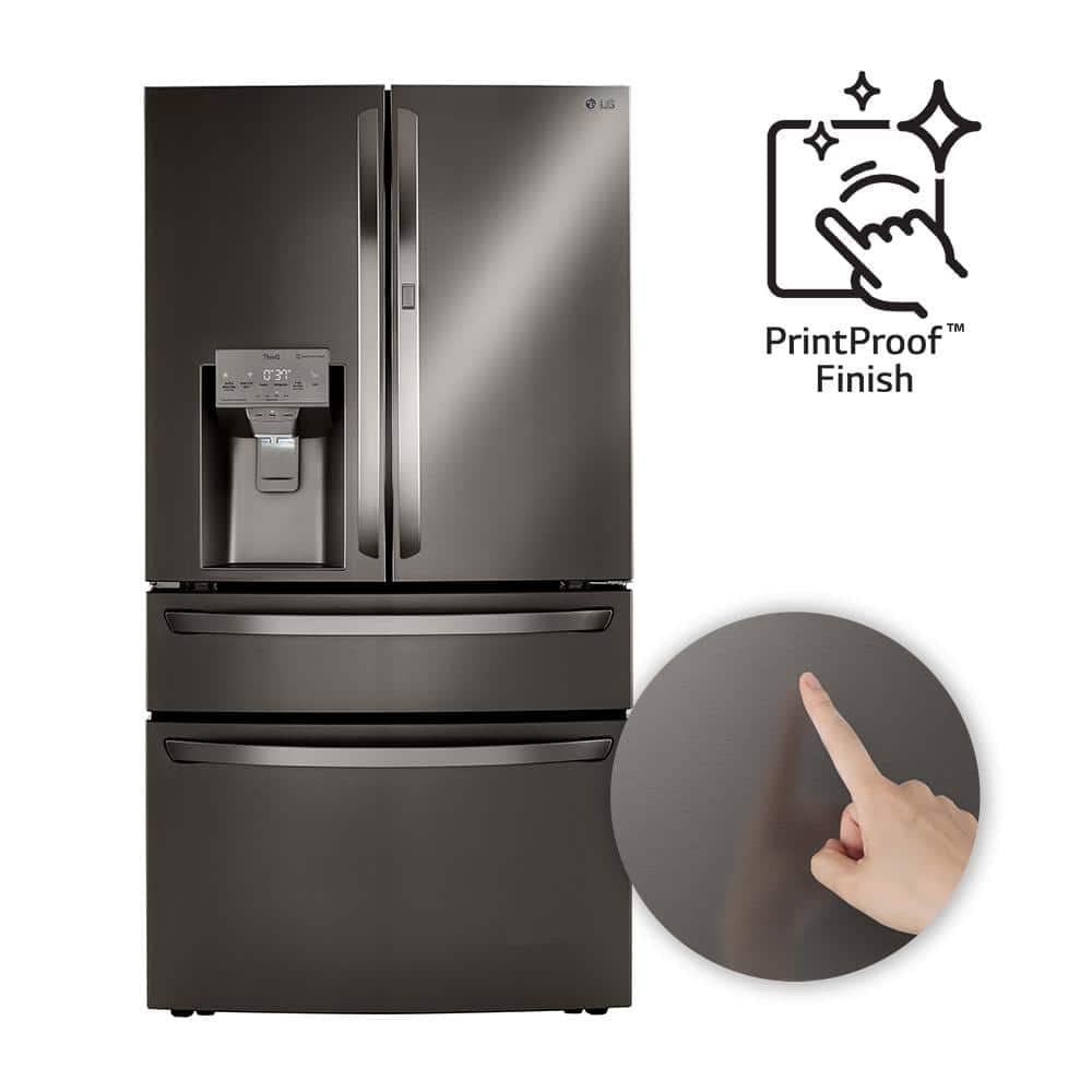 LG LRMDS3006D / LRMDS3006D / LRMDS3006D Розумний холодильник об'ємом 30 куб. футів з Wi-Fi та льодогенератором Craft Ice Maker.