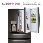 LG LRMDS3006D / LRMDS3006D / LRMDS3006D Розумний холодильник об'ємом 30 куб. футів з Wi-Fi та льодогенератором Craft Ice Maker.