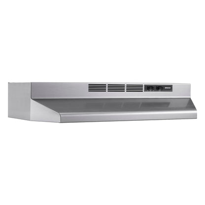 Broan-NuTone 4130SF Fingerprint Resistant Ductless Under-Cabinet Range Hood, 30-Inch, Stainless Finish with Print Guard