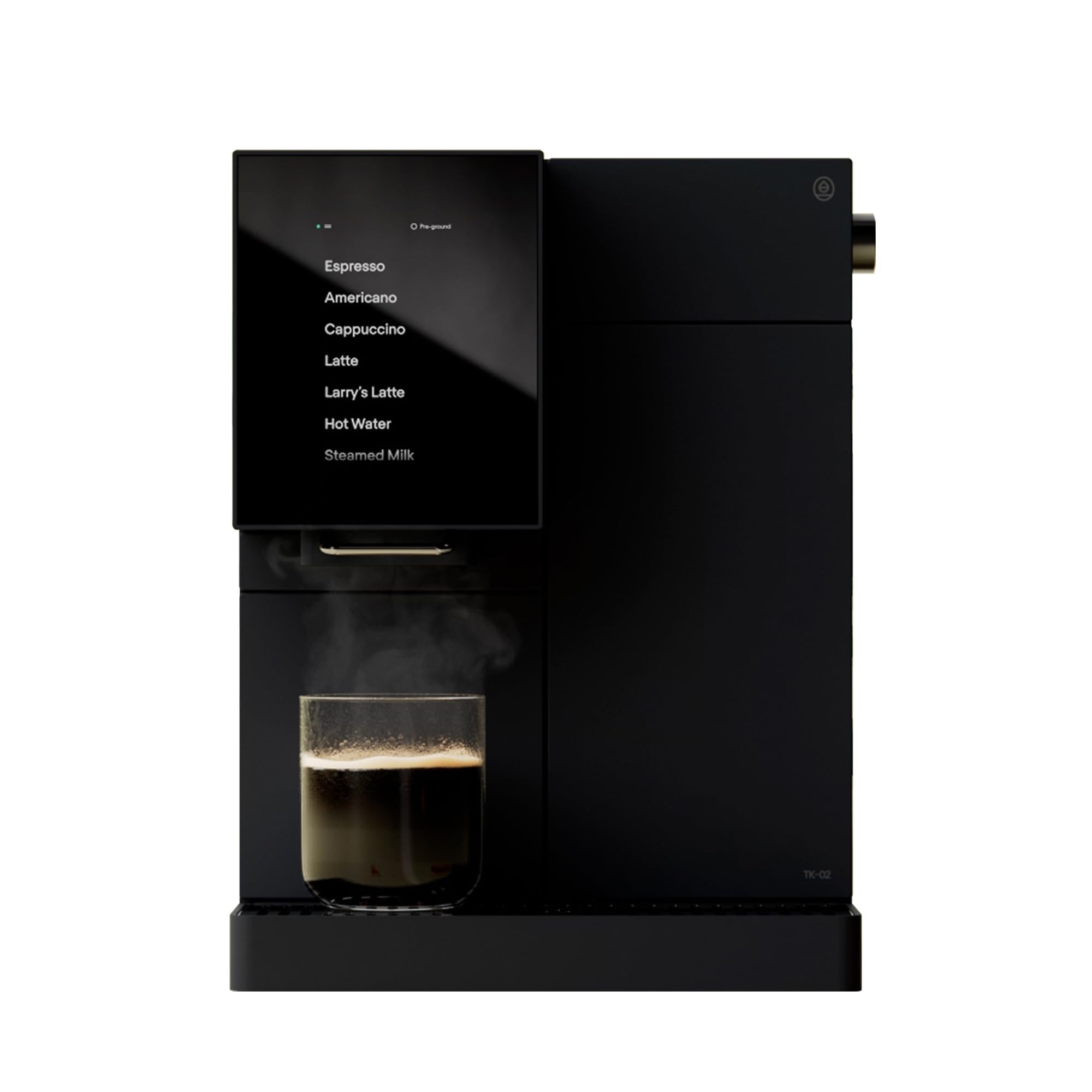 Ekspres do kawy Terra Kaffe Super Automatic Espresso - Ekspres do kawy z obsługą aplikacji - Automatyczne budzenie i uśpienie - Wszystkie rodzaje mleka - Ustawienia espresso zatwierdzone przez palacza - Ekspresy do cappuccino do domu - Czarny TK-02