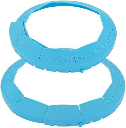 Pie Crust Shield Adjustable Reusable Silicone Baking Tool – Prevents Burnt Edges, Set of 3 for Perfect Pies