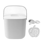 Mini Dishwasher, 2000 MAh 18W ABS PC 8.5V 2A Portable Countertop Apartment Dishwasher (White)