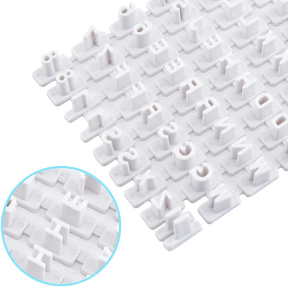 Pack of 72 Alphabet Number Letter Cookie Stamp Set Biscuit Fondant Decorating Baking Impress Mould