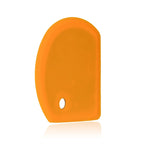 Sapid Flexible Curved Edge Silicone Bowl Scraper(5.98"x4.3"), Food Grade Dough Scraper for Baking Sourdough Bread, Cake, Multipurpose Kitchen Dish Scrapers, Easy to Clean (1, Gray)