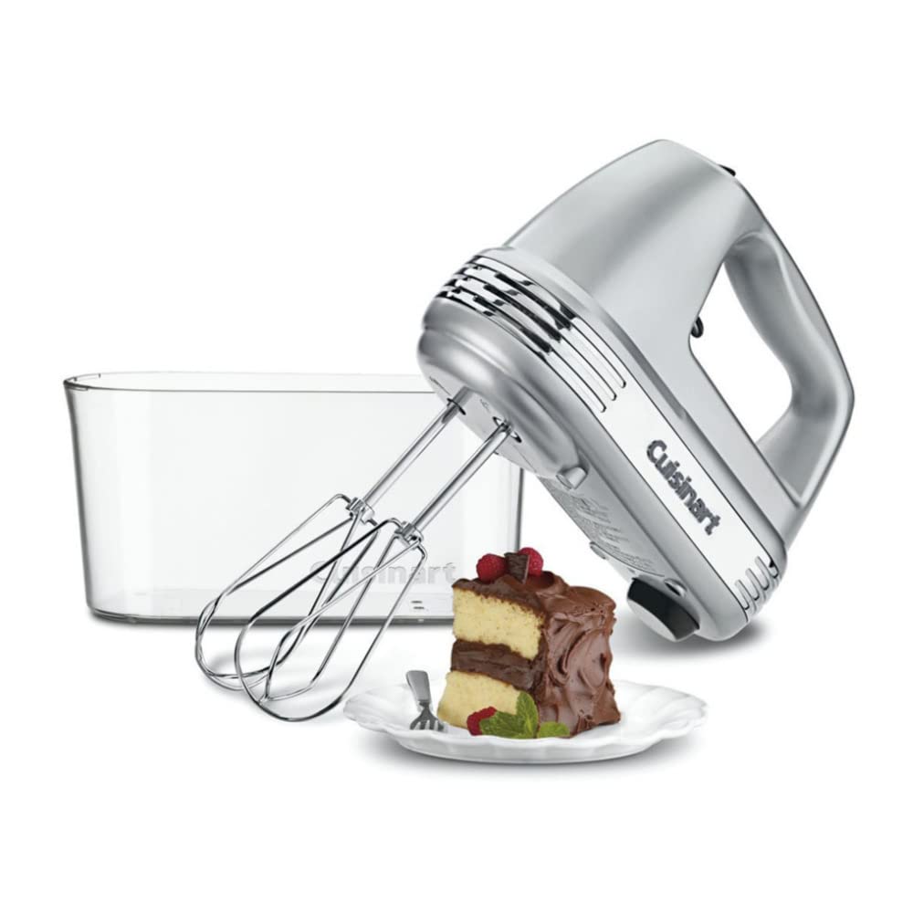 Cuisinart HM-90BCS Power Advantage Plus 9-biegowy mikser ręczny z etui do przechowywania, szczotkowany chrom