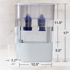 PUR XL 44-Cup Water Filter Dispenser with 2 Genuine PUR Filters, Largest Available, 44-Cup Capacity, 2-in-1 Powerful, Faster Filtration, Dishwasher Safe, (PDI4000Z)