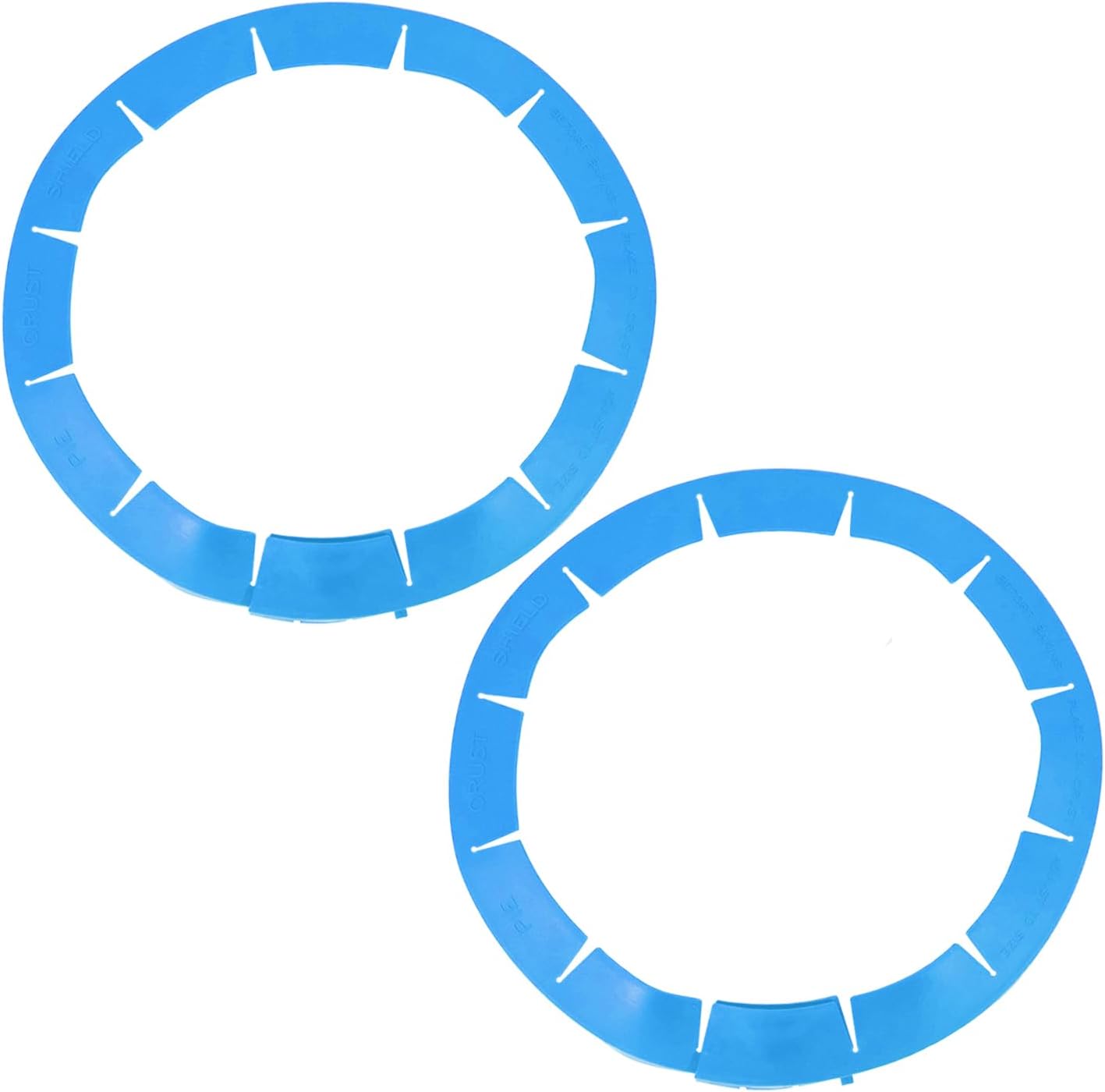 Adjustable Silicone Pie Crust Shields, Baking Protectors Cover Ring Fits 8-11.4 Inch Pies, Pie Crust Protector Cover Kitchen Tool for Baking Pie Pizza (A-A)