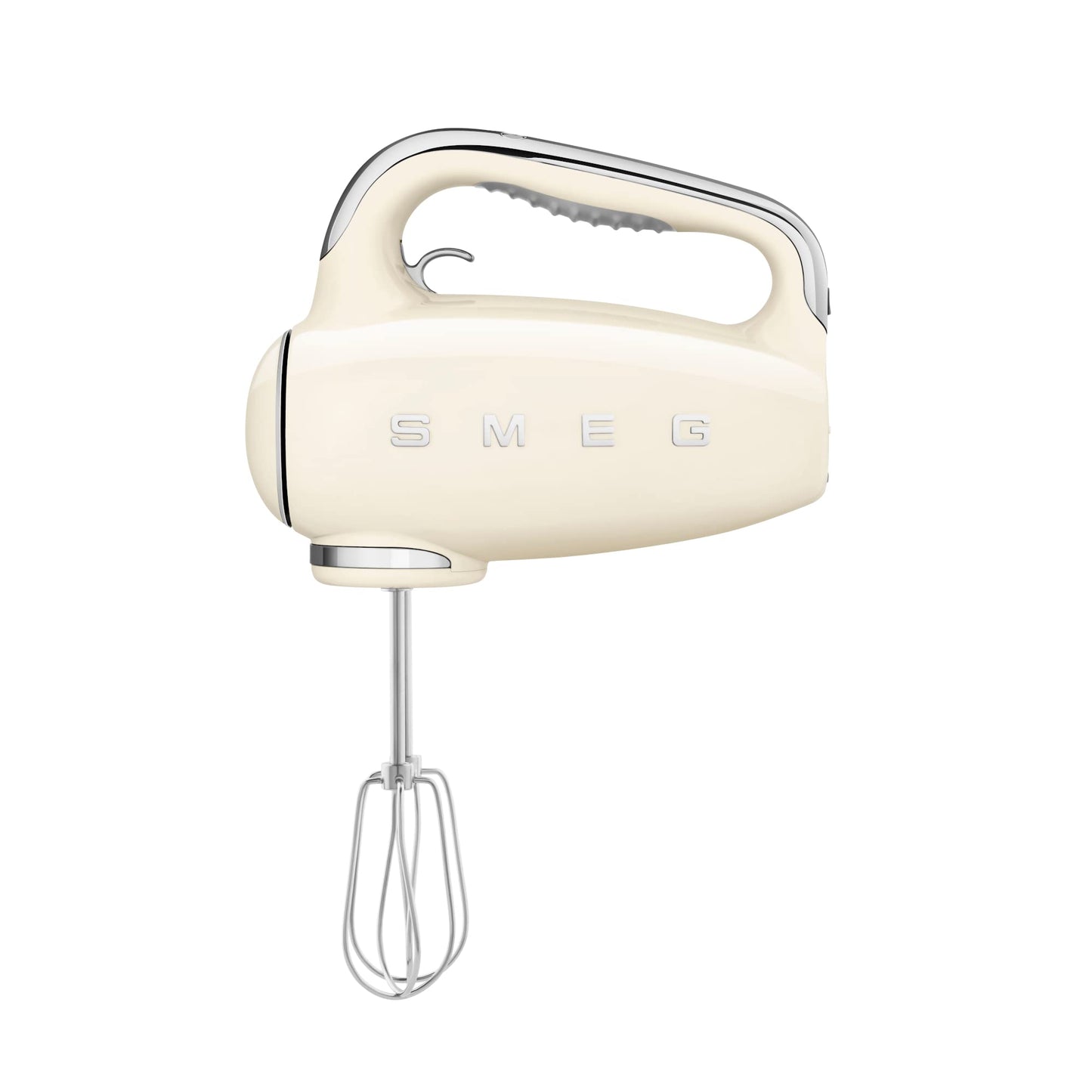 SMEG Cream 50's Retro Style Electric Hand Mixer with Set of Beaters, Set of Dough Hooks and Set of Whisks