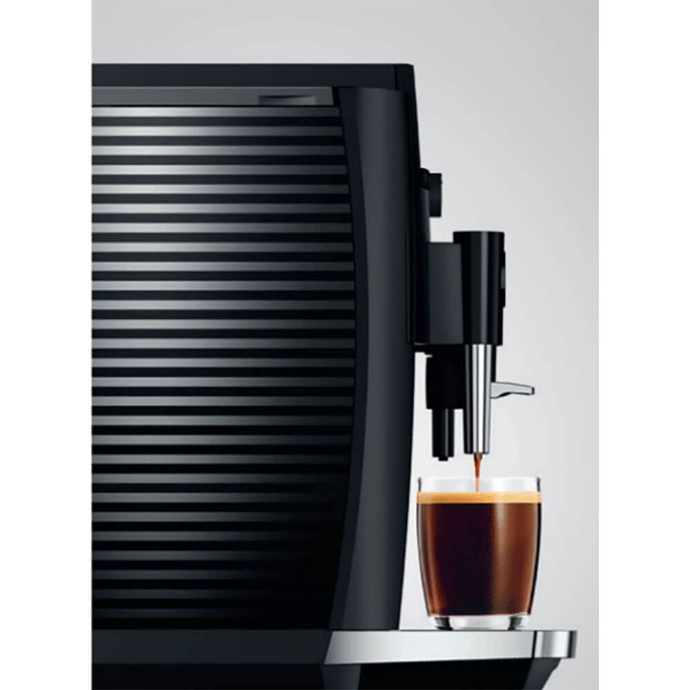 Jura E4 Piano Black Automatic Coffee Machine, 120 volts