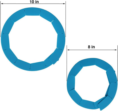 SUUCARER Adjustable Pie Crust Shield Silicone Pie Protector, Pie Ring Crust Bake Protector Pie Cover，Pie Accessories Kitchen Gadget for Baking Pizza Pie Tools, Fits 8 to 10.5 Inch Pie Pans, 2 PCS