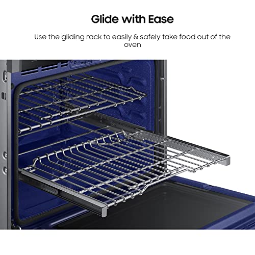 Samsung NV51K6650DG/AA 30" Smart Steam Cook, czarny piekarnik ścienny ze stali nierdzewnej z podwójną ścianą