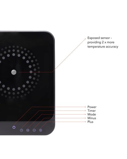 AirHood Ultra-Slim Induction Cooker | Countertop Hot Plate with Precision Sensors for 10 Temperature Modes | Eco-Friendly Compact Kitchen Appliance