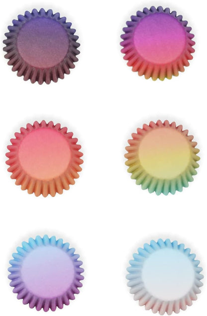 qiqee Cupcake Liners Cupcake Cups 300-Count Food Grade Gradient Design Cupcake Papers Baking Cups Cupcake Wrappers