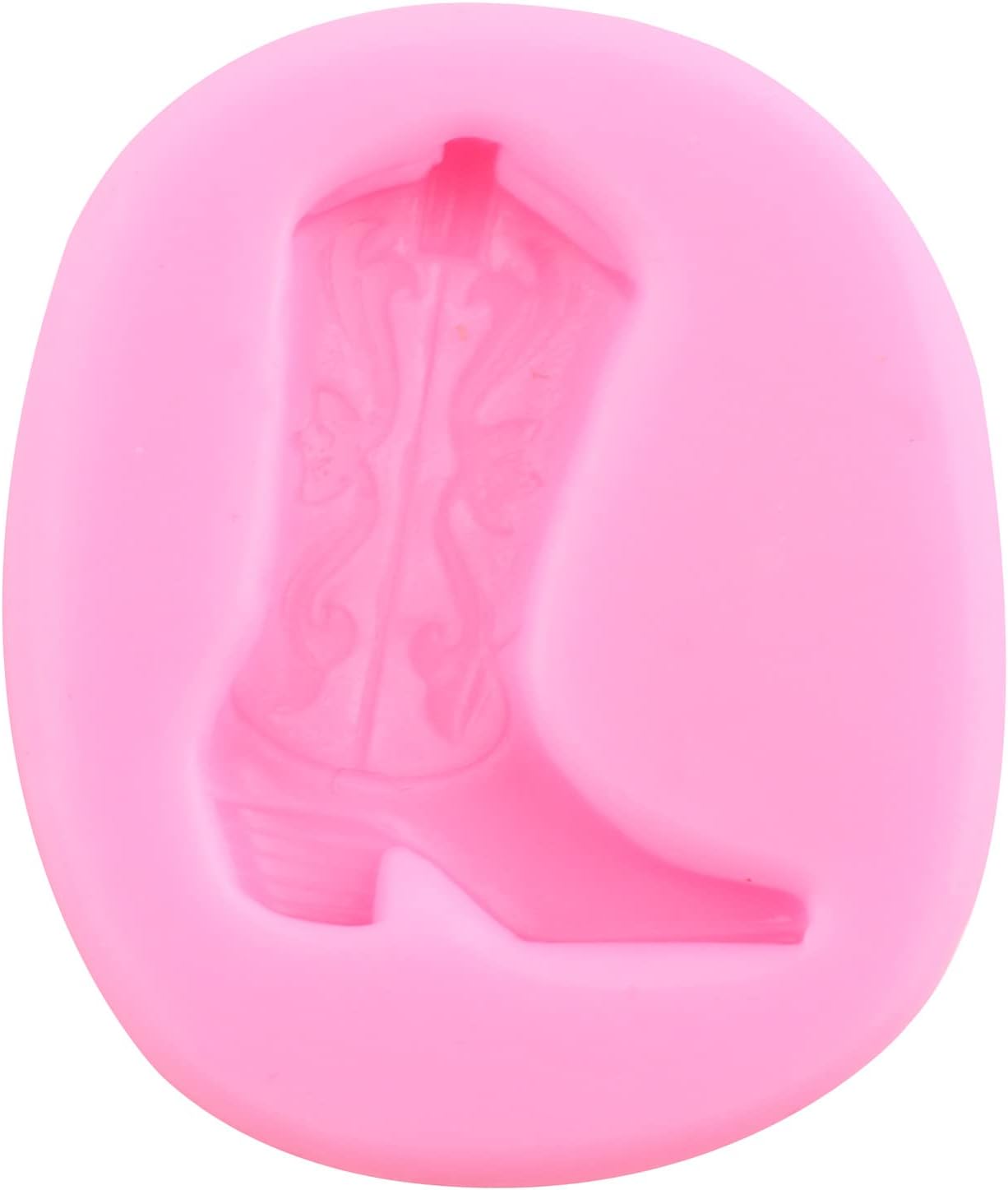 Mujiang Bull Head Silicone Molds Feather Arrow Cowboy Boots Horseshoe Hoof Fondant Mold Chocolate Cactus Star Shoe Mold For Candy Cake Decorating Cupcake Topper Gum Paste Polymer Clay Set Of 6