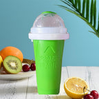 2 opakowania Magic Quick Frozen Smoothies Maker - przenośny dwuwarstwowy kubek do robienia mrożonych koktajli ze słomką i łyżeczką, prezent dla każdego