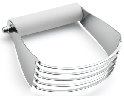 Spring Chef Dough Blender, Top Professional Pastry Cutter with Heavy Duty Stainless Steel Blades, Medium Size, Black