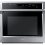 SAMSUNG NV51K6650SS 30" Inteligentny pojedynczy piekarnik ścienny z funkcją gotowania na parze w stali nierdzewnej