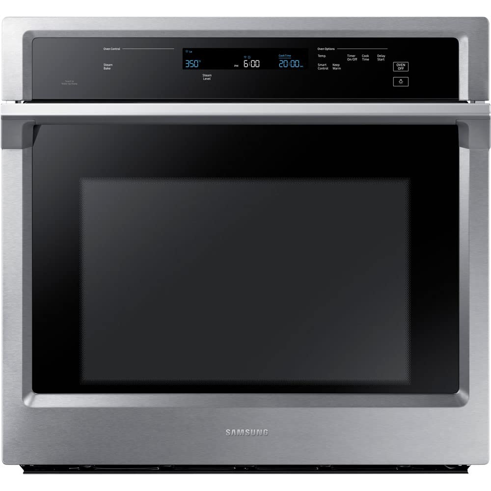 SAMSUNG NV51K6650SS 30" Inteligentny pojedynczy piekarnik ścienny z funkcją gotowania na parze w stali nierdzewnej