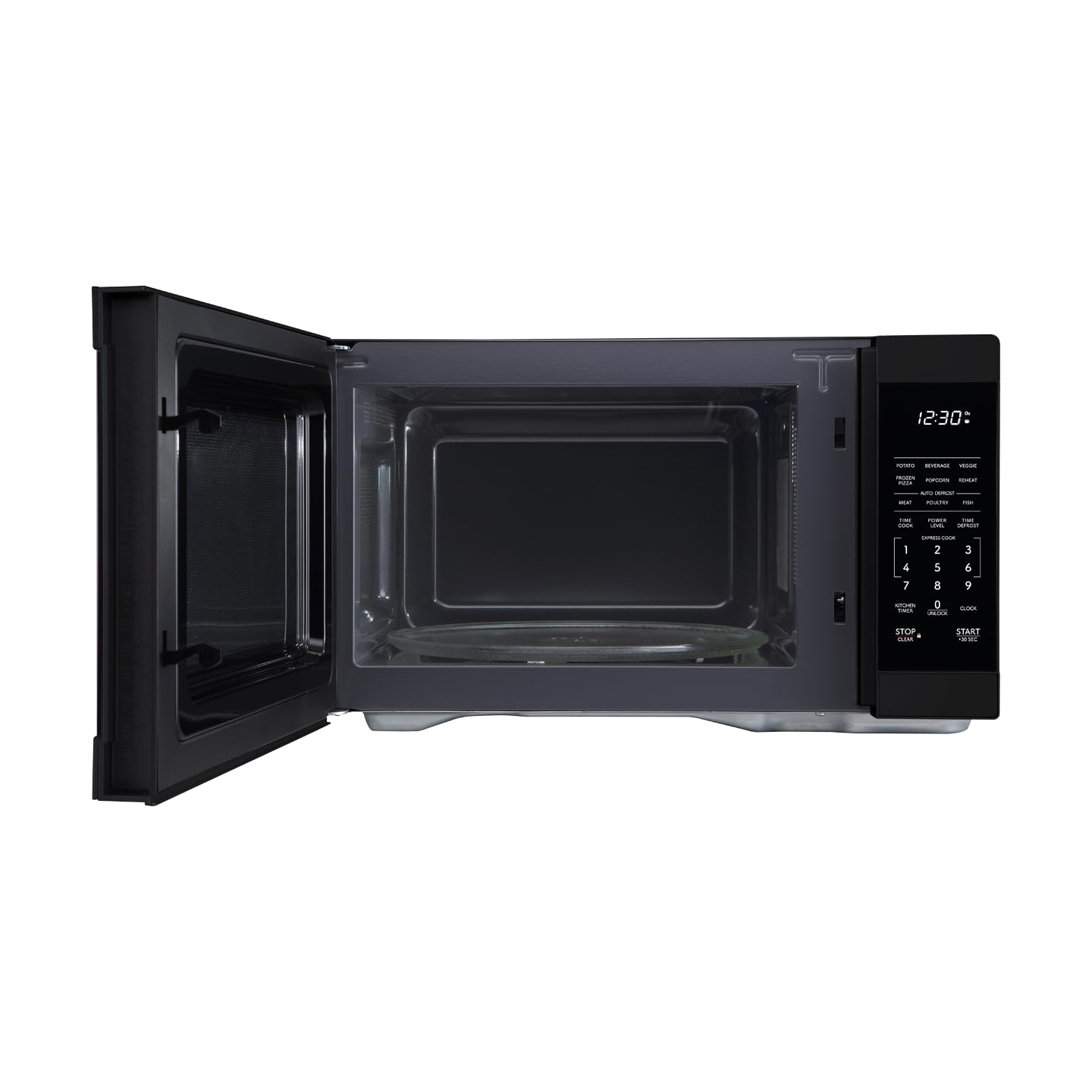 SHARP SMC1161KB Oven with Removable 12.4" Carousel Turntable, Cubic Feet, 1000 Watt Countertop Microwave, 1.1 CuFt, Black