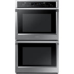 Samsung Appliance NV51K6650DS 30" 10.2 cu. ft. Całkowita pojemność Elektryczny podwójny piekarnik ścienny z górnym grillem, w stali nierdzewnej