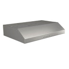 Broan-NuTone BCSQ130SS Trzybiegowy okap Glacier podszafkowy z oświetleniem LED, zgodny z normami ADA, 1,5 Sones, maks. dmuchawa 375 CFM, 30 cali, stal nierdzewna