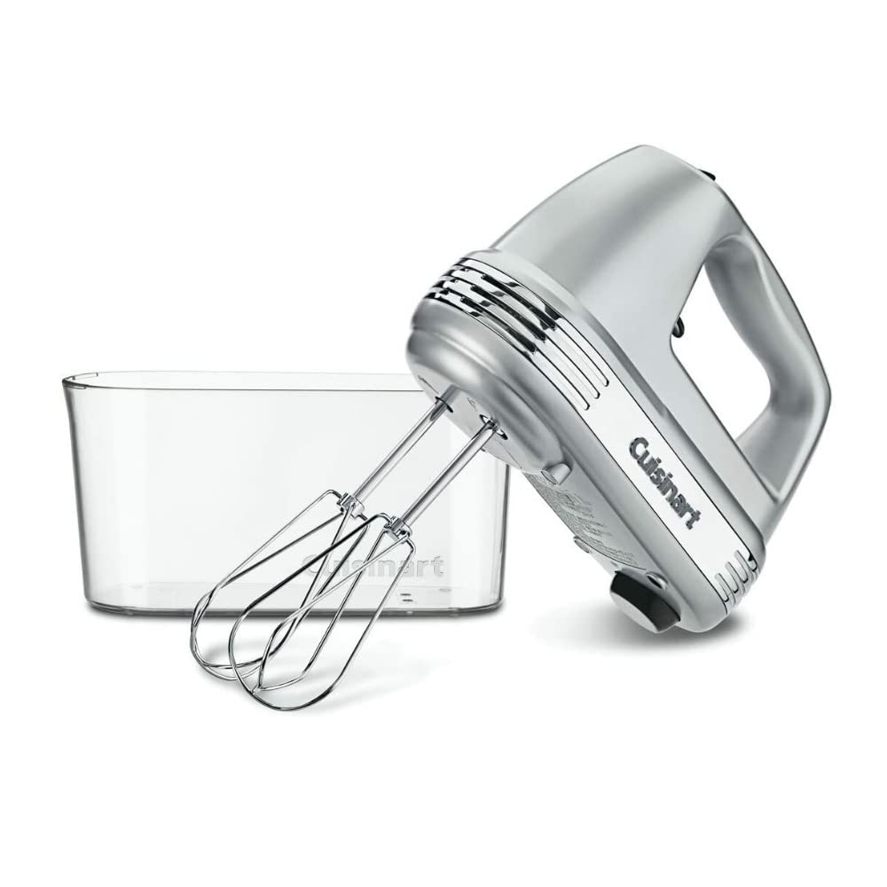 Cuisinart HM-90BCS Power Advantage Plus 9-biegowy mikser ręczny z etui do przechowywania, szczotkowany chrom