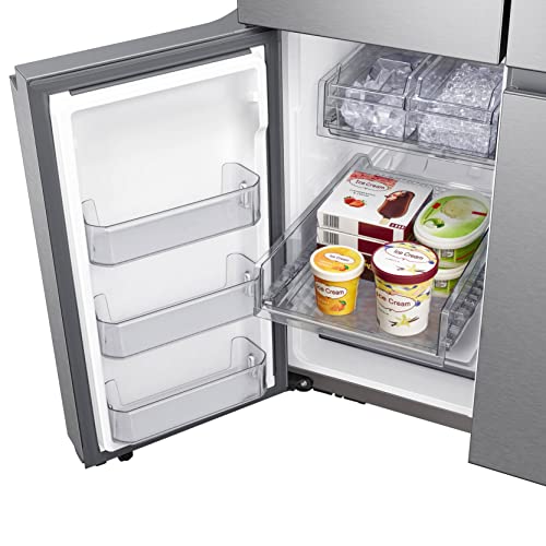 SAMSUNG 29 Cu Ft Smart 4-Door Flex Refrigerator w/ Family Hub and Alexa Built-In, Beverage Center, Dual Ice Maker, Energy Star Certified, RF29A9771SR/AA, Fingerprint Resistant Stainless Steel