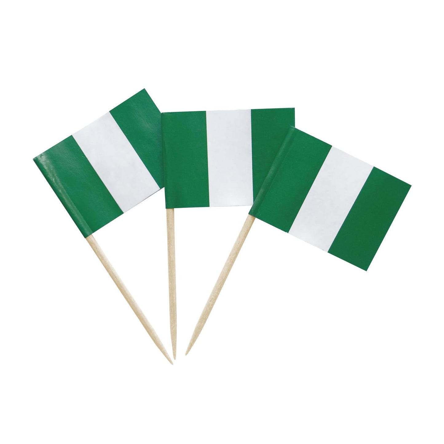 100 Pack USA American Flag US Toothpick Flags, Cocktail Picks Mini Stick Cupcake Toppers Country Picks Party Decoration Celebration Cocktail Food Bar Cake Flags (American)