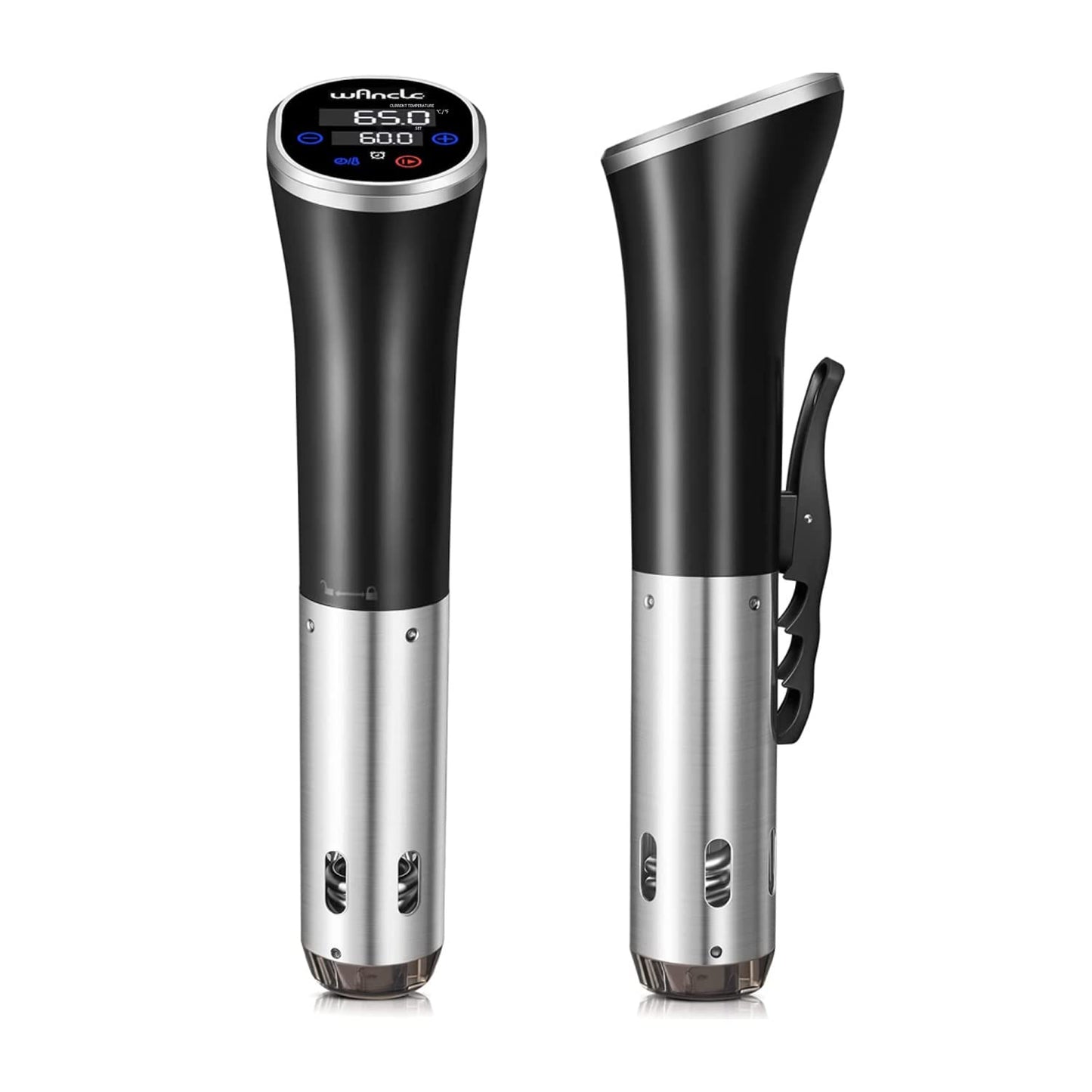 Sous Vide, Wancle Sous Vide Cooker 1100W IPX7 Waterproof Thermal Immersion Circulator With Reservation Function, Easy to store