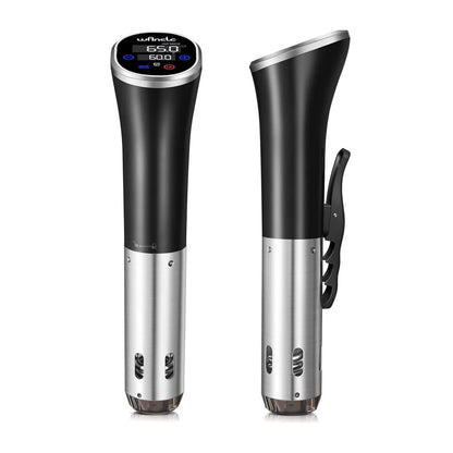 Sous Vide, Wancle Sous Vide Cooker 1100W IPX7 Waterproof Thermal Immersion Circulator With Reservation Function, Easy to store