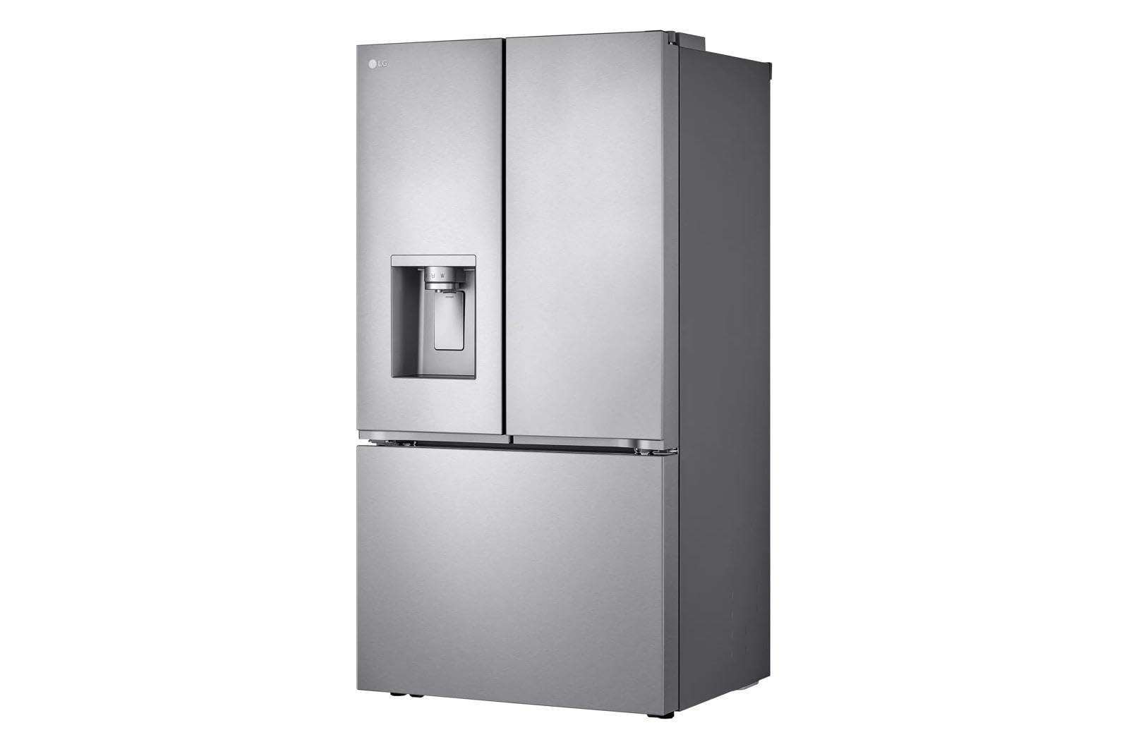 Холодильник LG LRYXC2606S з нержавіючої сталі об'ємом 25,5 куб. футів, французькими дверцятами, глибиною стільниці та розумним дизайном