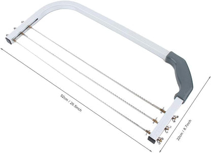 Ejoyous Cake Cutter Leveller, Stainless Steel 3 Wire Slicer for Perfect Cake Cutting Adjustable Cake Leveller Cutting Wire Leveller, for Birthday Layer Cake Ideal Kitchen Baking Tool