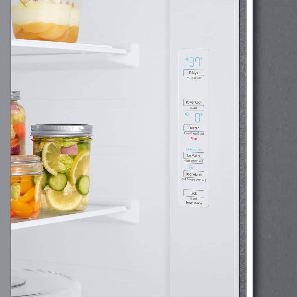 SAMSUNG RS28A500ASR 28 Cu. Ft. Stainless Steel Side-by-Side Smart Refrigerator