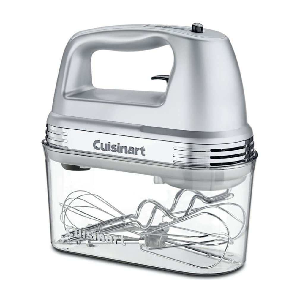 Cuisinart HM-90BCS Power Advantage Plus 9-biegowy mikser ręczny z etui do przechowywania, szczotkowany chrom