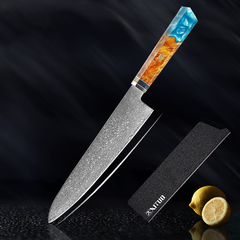 Zestaw kuchenny Nóż Nóż kuchenny ze stali damasceńskiej Nóż kuchenny Nóż szefa kuchni Nóż Santoku Nóż japoński Narzędzie kuchenne
