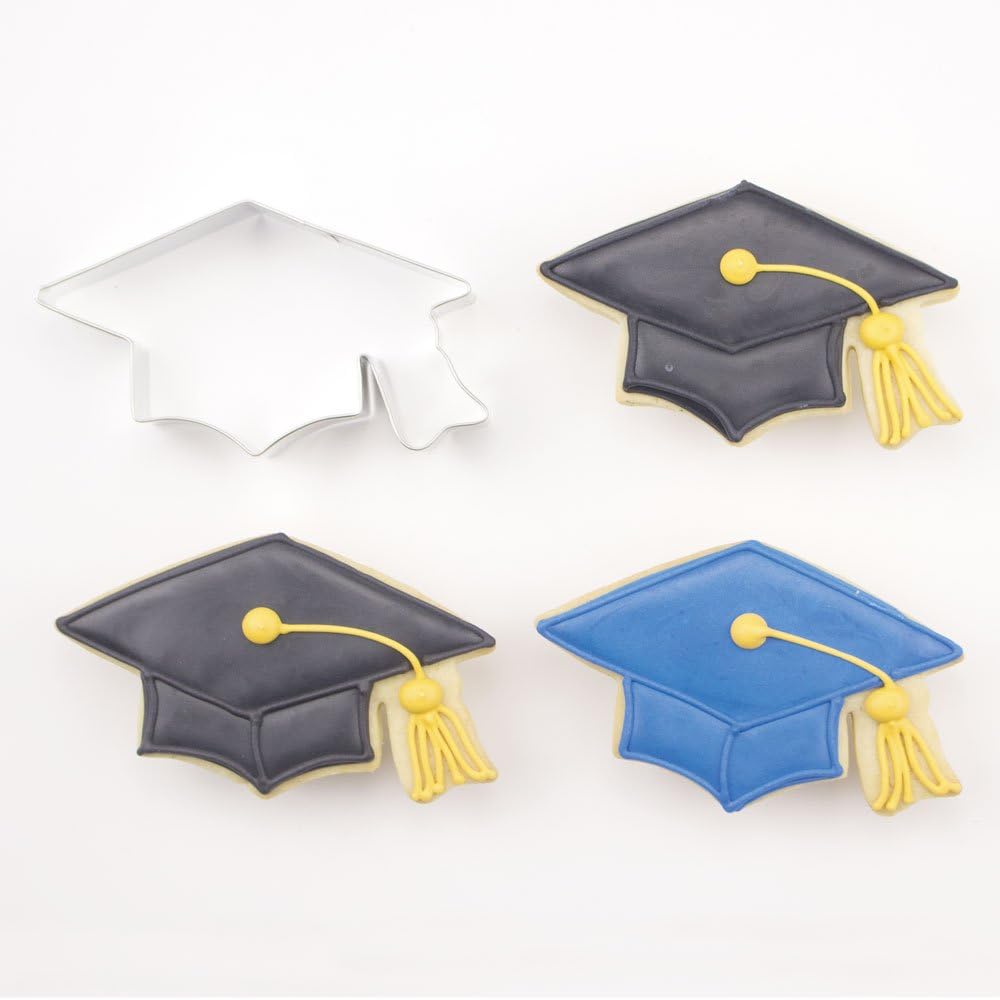 Ann Clark Cookie Cutters Graduation Cap 2025 Cookie Cutter, 4.5" Made in USA
