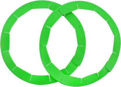 Cornucopia Brands Silicone Pie Crust Shields (2-Pack), Adjustable Pie Protectors, Green