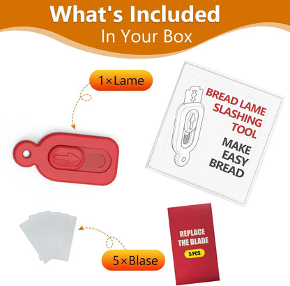 Bread Lame Dough Scoring Tool,2pcs Sourdough Bread Scorer Bread Making Cutter Blade with 10pcs Blades for Homemade Bread Baking Making Tools Supplies (1pcs Black)