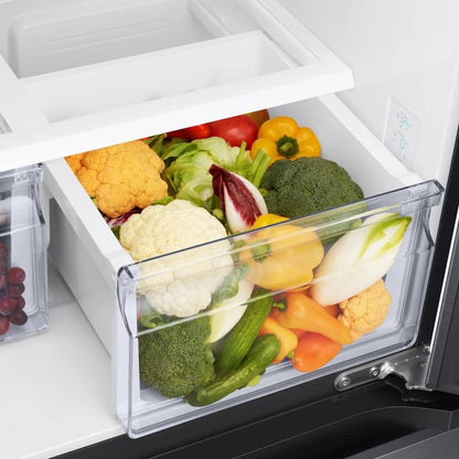 SAMSUNG RF18A5101SG 18 Cu. Ft. Smart Counter Depth French Door Lodówka - Czarna Stal nierdzewna