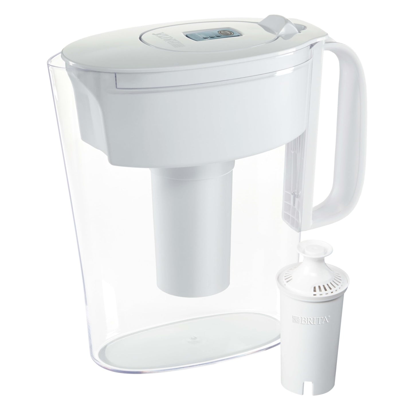 Brita Metro Water Filter Pitcher, BPA-Free Water Pitcher, Replaces 1,800 Plastic Water Bottles a Year, Lasts Two Months or 40 Gallons, Includes 1 Filter, Kitchen Accessories, Small - 6-Cup Capacity