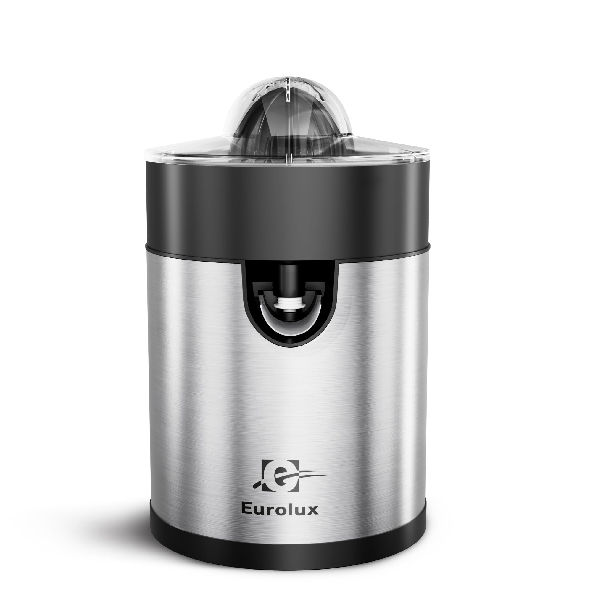 Eurolux Electric Orange Juicer, Sleek Effortless Citrus Juice Squeezer for Lemon, Lime, Grapefruit | Powerful Motor, Easy to Clean, Removable Dishwasher-Safe Parts