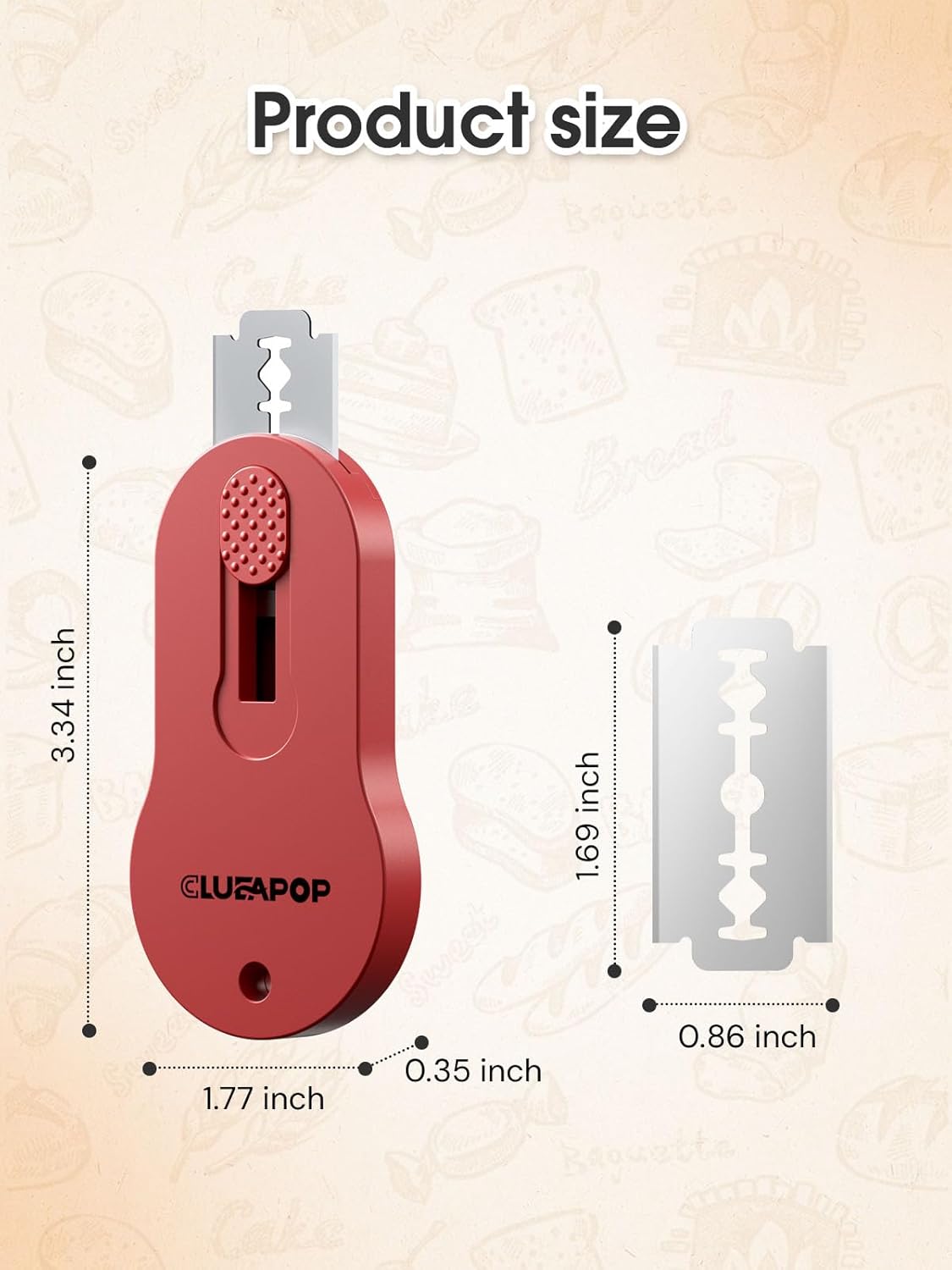 Bread Lame, Magnetic Storage Sourdough Scoring Tool With 5 Individual Blades For Artisan Bread, Essential Sourdough Baking Supplies, Scoring Knife for Bread Baking