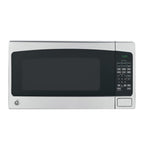 GE Countertop Microwave Oven, 1,200-watt Capacity, 2.0 Cubic Ft., 8 Auto Setting Cooking Settings, Child-Lock Technology, Kitchen Essentials for the Countertop, Dorm Room or Apartment, Satinless Steel
