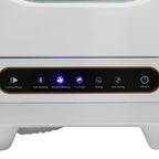 1200W Portable Countertop Dishwashers, 5 Washing Programs Automatic White Compact Dishwasher for Small Apartments