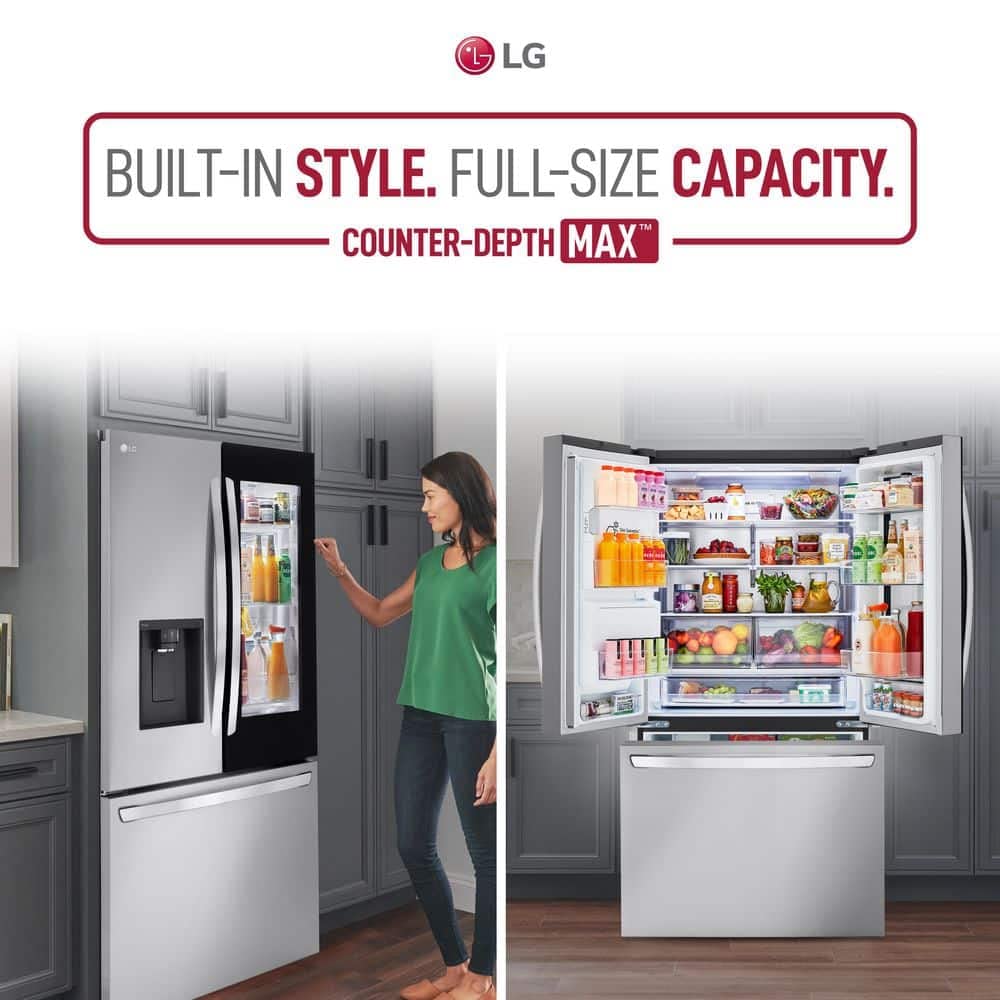 LG LRFLC2706S 27 Cu. Ft. French Door Smart Refrigerator in Stainless Steel