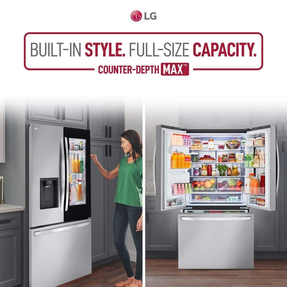 LG LRFLC2706S 27 Cu. Ft. French Door Smart Lodówka w stali nierdzewnej