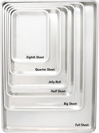 Nordic Ware Naturals Extra Large, 21 x 15 inch Baking Set - USA Made Aluminum Commercial Quality Pan for Baking or Roasting, Encapsulated Galvanized Steel Rim Prevents Warping, 2pk Big Sheet