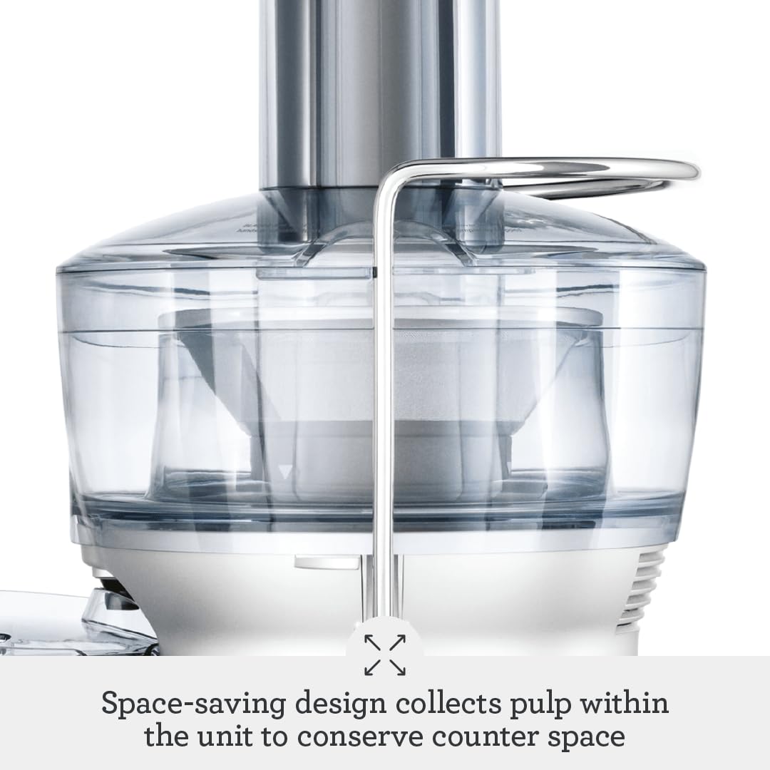 Компактна соковижималка Breville the Juice Fountain, 25,5 см x 25,5 см x 40,7 см, срібляста