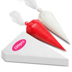 ALLTOP Piping Bags and Tips Set -Ultimate Cake Decorating Supplies Kit - Included 100 Disposable Pastry Bags, 1 Reusable Silicone Bag, 2 Couplers, 12 Frosting Tips, 2 Ties, 3 Icing Scrapers for Baking